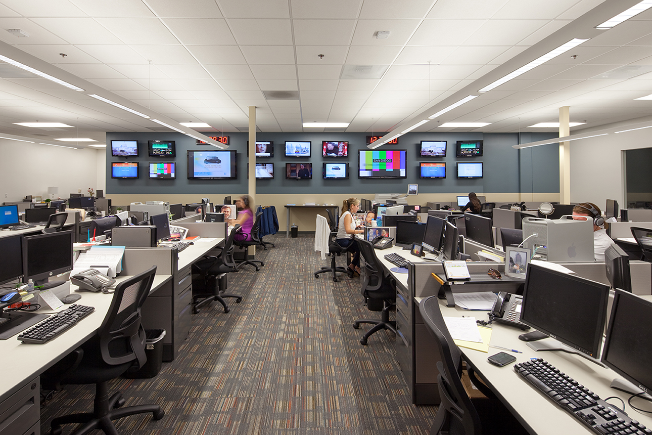 KGTV Newsroom by Safdie Rabines Interiors