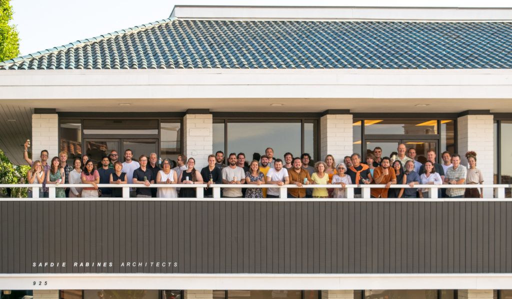 Safdie Rabines Architects team at office in Mission Hills, San Diego